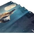 thumbnail image 3 of FREEAMG Wolf in The Moonlight Shower Curtain - 72x72 Inch Waterproof Fabric Shower Curtains with 12 Hooks - Modern Home Bathroom Hotel Spa Decorations, 3 of 5