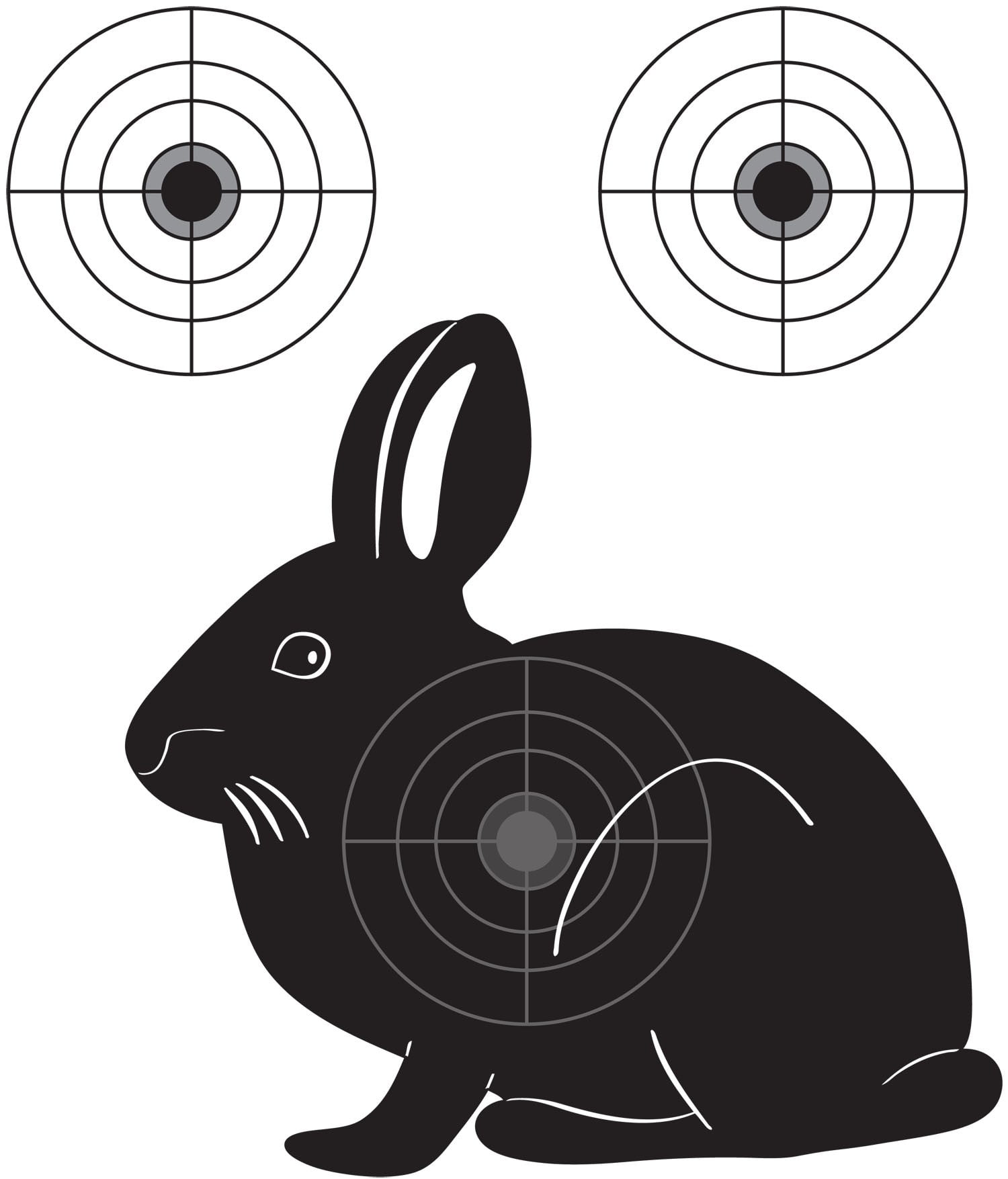 pix Printable Shooting Targets Animals rabbit gun training targets walmart com
