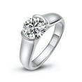 thumbnail image 5 of K-KED 2CT Round Real Moissanite Solitaire Ring Women GRA Certificate Sterling Silver, 5 of 9