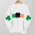 thumbnail image 2 of Tauxra Chandail de la Saint-Patrick pour Femmes à Manches Longues, Col Rond, Coupe Ample, Blouse Tunique Décontractée, 2 of 6