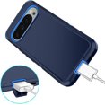 thumbnail image 4 of KOMI for Google Pixel 9 Pro XL Case Shockproof Dust/Drop Proof 3-Layer Full Body Protection [Without Screen Protector] Rugged Heavy Duty Cover Case for Google Pixel 9 Pro XL, Navy Blue, 4 of 5