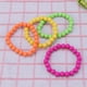 thumbnail image 2 of 4 Uds pulsera de cuentas de neón pulsera de cadena de bolas con cuentas de plástico accesorios de disfraz para fiesta, 2 of 6