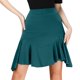 thumbnail image 1 of Falda con volantes para baile latino para mujer, falda plisada para práctica, seda de leche y spandex, M-L-XL-XXL-XXXL, 1 of 4