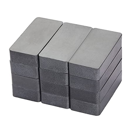 Ferrite Blocks Ceramic Magnets 1 7/8" x 7/8" x 3/8" Rectangular Magnets, Grade 8 - for Crafts, Science and Hobbies - 12 Pieces$$