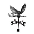 thumbnail image 3 of Veleta de metal, veleta de búho, escultura de viento paisajística, indicador de dirección del viento para parque, techo, césped, , parterre de, 3 of 8