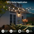 thumbnail image 2 of 4 Pack Porch Lights with GFCI Outlet, Black Outdoor Light Wall Mount, Waterproof Exterior Light Fixture with Outlet, Wall Sconce for House, Garage, Patio, 2 of 8