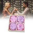 thumbnail image 4 of Soy Wax Candle, Aromatherapy Candle, 4 Pack Peony Flower Scented Candle Set, Soy Wax Aromatherapy Candle Gift Box with Floral Shaped Relaxation Candles, for Anniversaries, Wedding, Home Spa Decor, 4 of 4