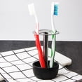 thumbnail image 3 of FENGGUIQU Organizador De Cepillos Y Accesorios De En Acero Inoxidable Negro Con Ventilación Rápida, 3 of 8