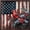 Blue Red, variant on Manfei Cardinal Bird Blossoms Queen Sheets,American Flag Queen Sheet Sets,Red Green,4-Piece,1 Flat Sheet, 1 Fitted Sheet and 2 Pillowcases