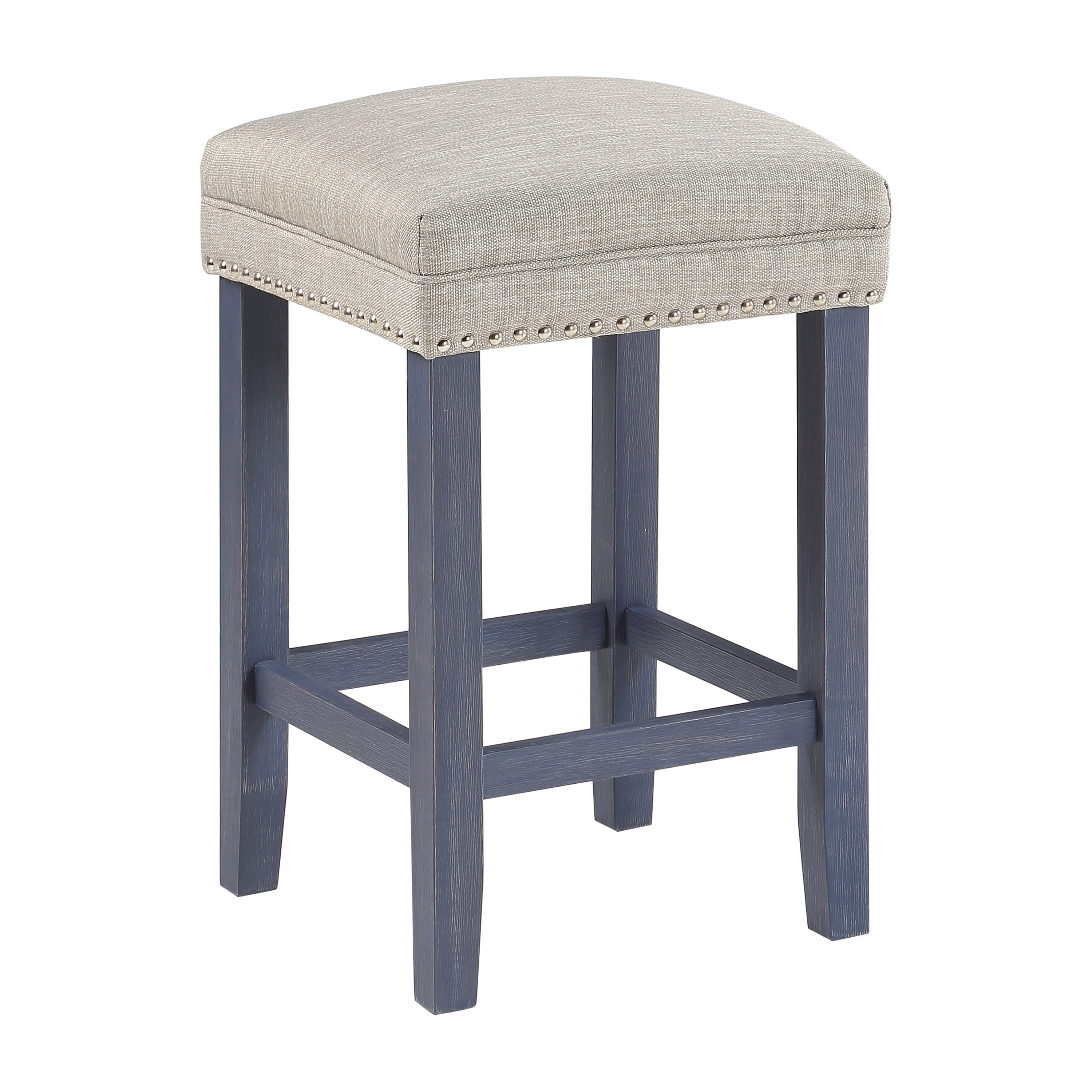 Furniture of America Rockland 4-Piece Counter Height Dining Set, Blue