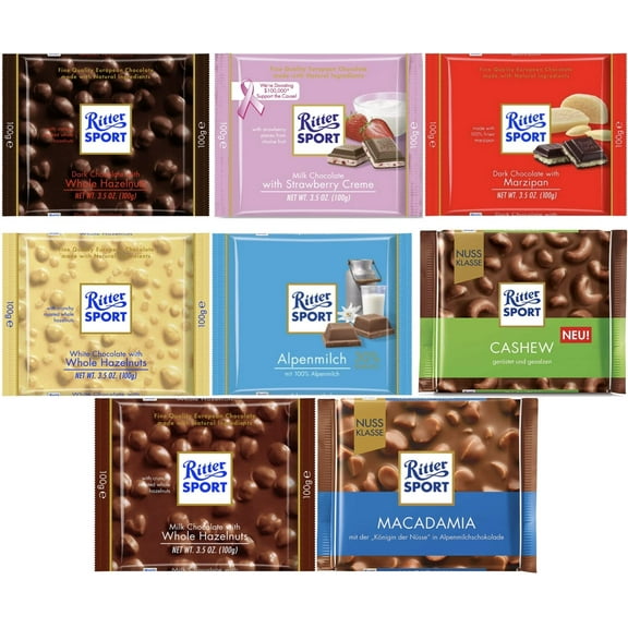 Ritter Sport Variety Pack (Pack of 4)