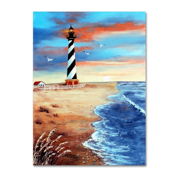 Trademark Fine Art 'Cape Hatteras And Sea Oats' Canvas Art by Arie Reinhardt Taylor