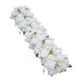 thumbnail image 3 of Arreglo floral con flores artificiales, hilera de flores 3D realistas, flores de seda para bodas, manualidades, decoración artística para eventos, 3 of 8