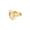 Gold, variant on Unisex Stainless Steel Heart-Shaped Ring: Electroplated Titanium Steel Hollow Love Heart Design, European and American Style