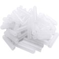 thumbnail image 1 of 100 Pcs Universal Silicone Dishwasher Rack Tine Prong Repair End Tip Caps, Dishwasher Rack Tine Repair Kit, Round End Caps, Shelf Organizer Tip Cap Wire Thread Protector Cover, Anti Slip,1 inch, Clear, 1 of 7