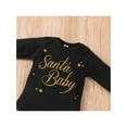 thumbnail image 5 of Qiylii Baby Girls Clothes Set, Long Sleeve Letter Romper+Plaid Shorts+Headdress, 5 of 7