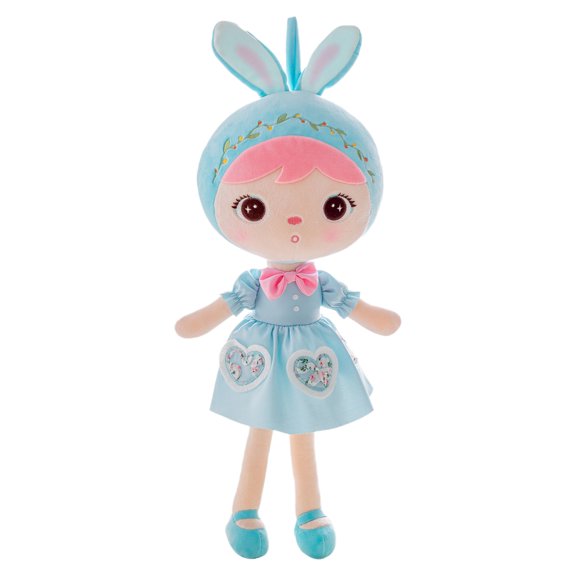 Metoo Angela Plush Doll, Metoo Bunny Figure Plush Toys, Plush Bunny Animal toys Huggable Bunny, Cute and Cute Friends for Boys and Girls, Easter Birthday Gift