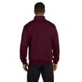 thumbnail image 2 of Adult NuBlend® Quarter-Zip Cadet Collar Sweatshirt - MAROON - 2XL, 2 of 2