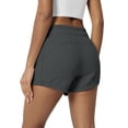 thumbnail image 4 of Sundazz Womens Sweat Shorts High Waisted Running Gym Workout Shorts Summer Casual Shorts with Pockets,Gray,L, 4 of 9