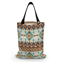 Yuyamidu Aztec Ethnic Geometric Car Trash Bag Hanging Car Rubbish Holder Collapsible Automotive Garbage Container Bin Portable Car Gabage Bag Car Decoration Accessories