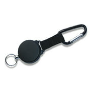 Heavy-Duty Retractable Key Chain Reel 48 Stainless Cable - Great for ID Swipe Cards Model: Office Supply Product Store