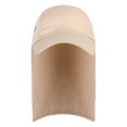 thumbnail image 3 of Men UPF 50+ Sun Protection Cap Wide Brim Fishing Sun Cap Hat with Neck Flap, 3 of 7