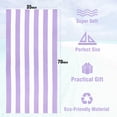 thumbnail image 3 of Toalla HENBAY grande de microfibra de 90 x 180 cm, color morado, 3 of 6