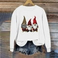 thumbnail image 6 of Merry Christmas Sweatshirt for Women Cute Gnomes Print Sweatshirts Crewneck Graphic Pullover Long Sleeve Holiday Party Tops for Women, 6 of 6
