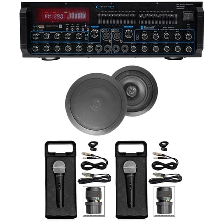 MM2000BT Bluetooth Karaoke Mixer System+(2) 8  Black Ceiling Speakers price history on PriceWatchPro