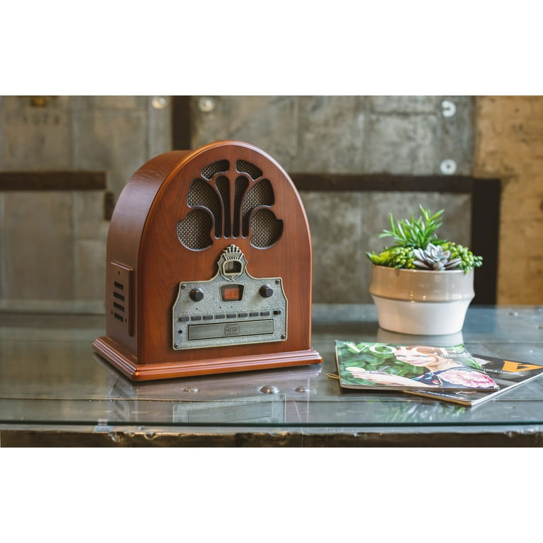Crosley Cathedral Radio CD Player with Bluetooth & AM/FM, AC