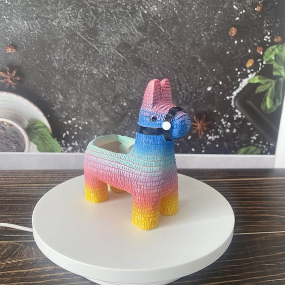 Btomtd Colorful Pony Resin Flower Pot for Succulents, Desktop Ornament and Gardening Decoration Plant Pot, Colorful Decorative Planter for Home, Multicolor