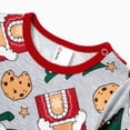 thumbnail image 4 of Conjuntos de pijamas navideños a juego para toda la familia con estampado de casitas de jengibre, 4 of 5