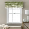 thumbnail image 3 of Sage Green Valance Curtain Gradient Ripple Window Valances Rod Pocket Short Curtains Window Treatments for Kitchen Bedroom Bathroom Laundry 56" x 16", 3 of 9
