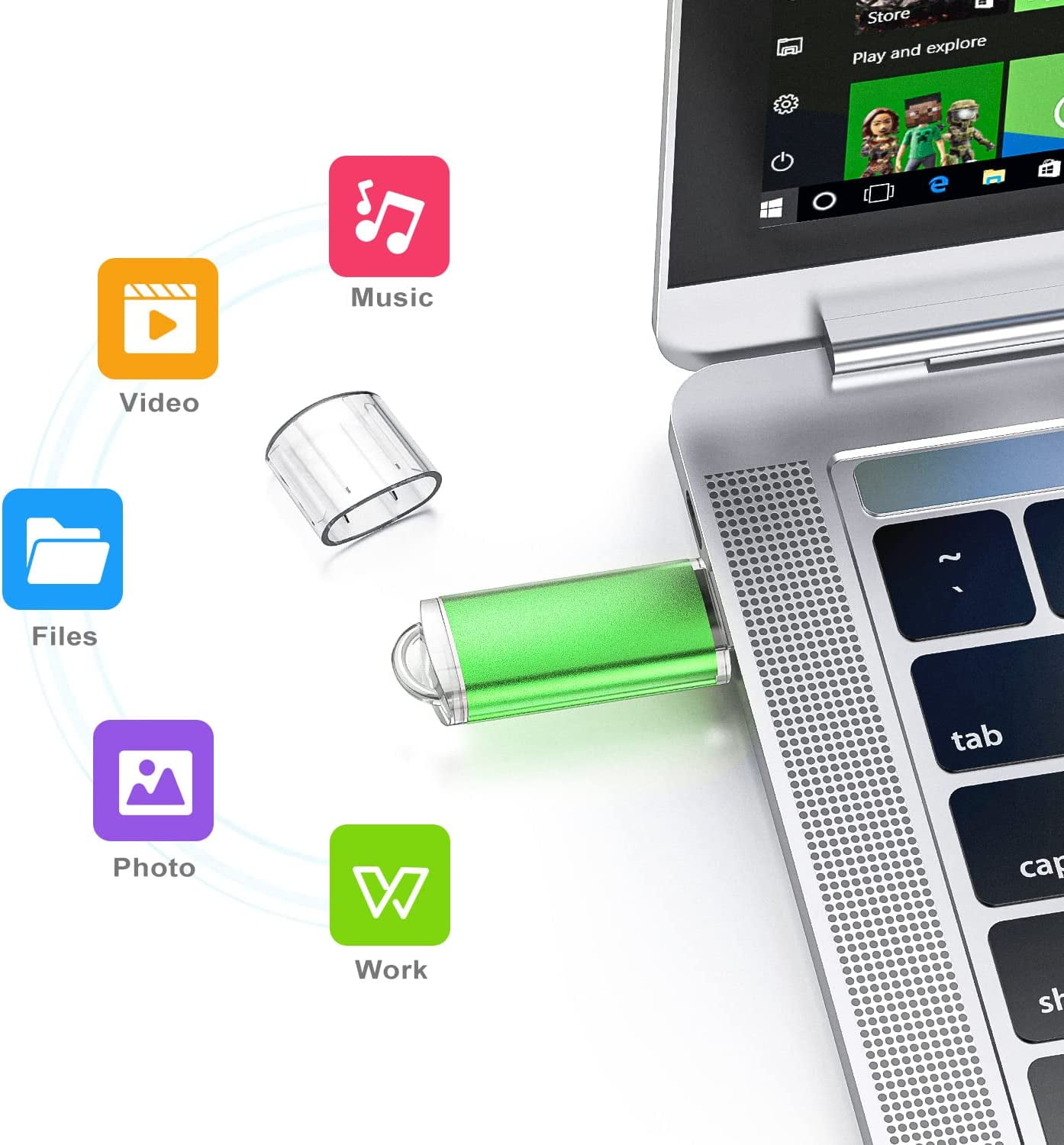 50PCS 16GB USB 2.0 thumb flash drives (16GB*50PACK 5 Colors)