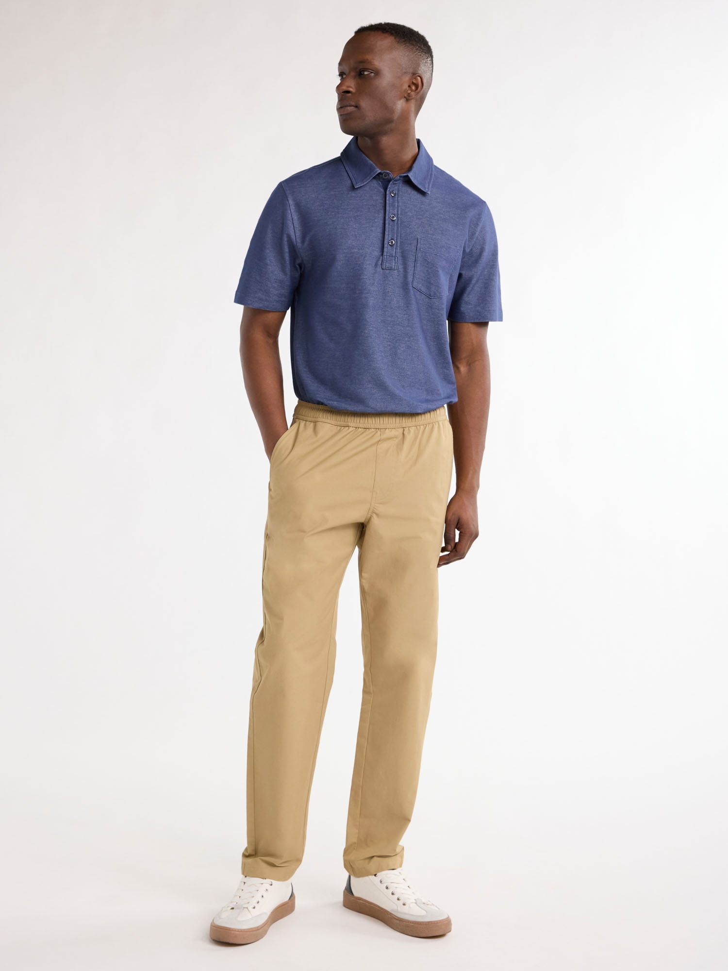 Free Assembly Men's Pull On Pants, Size XS to 3XL