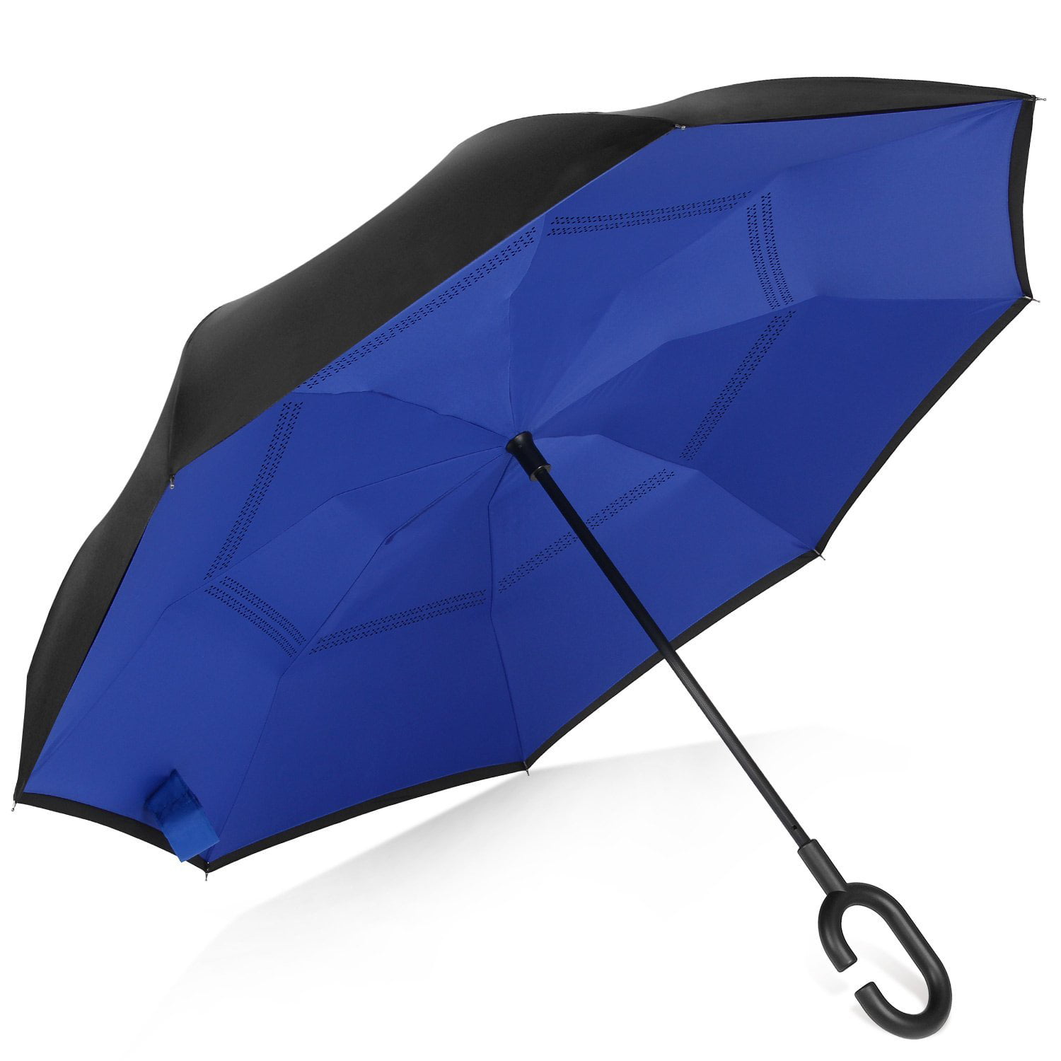Automatic Reverse Umbrella Rain Women Black Coating Fashion Color Inverted Chuva Umbrella For Man 3 Folding Sunny Automatic,blue,Russian Federation Fantastic-Journey SB-122