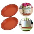 thumbnail image 3 of KAKOWELY shallow rounded drip tray 6pcs Pot Water Tray Plant Saucer Planter Tray Replacement Rounded Planter Saucer Planter Water Tray Windowsill Plant Tray, 3 of 4
