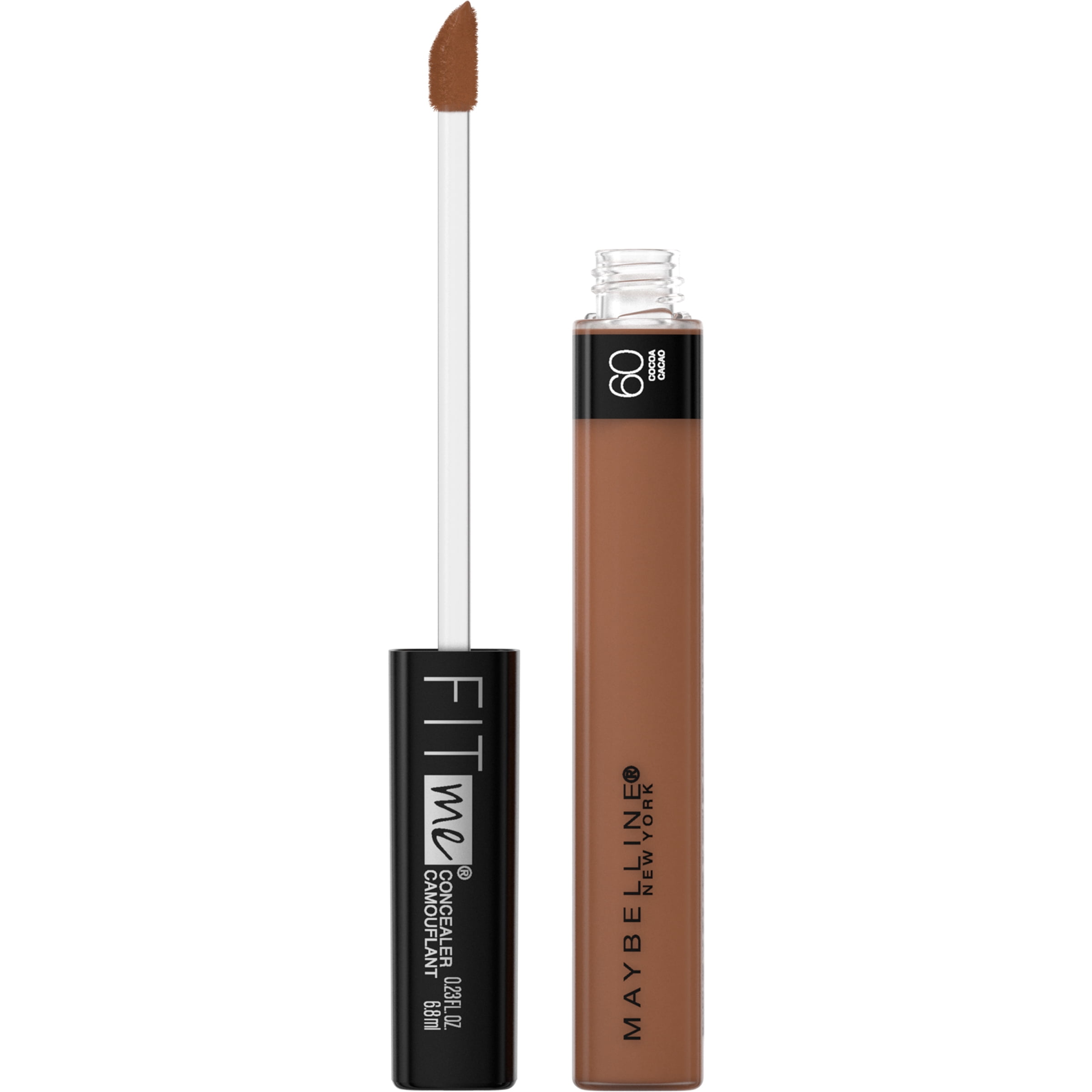 Maybelline Fit Me Liquid Concealer Makeup, Natural Coverage, Oil-Free, Cocoa, 0.23 fl oz