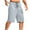 Gray, variant on Busydd Men's Shorts Solid Color Summer Beach Gym Shorts Casual Breathable Elastic Waist Mens Running Shorts with Pockets and Drawstring 3XL