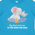 thumbnail image 4 of Inktastic My Noni Loves me to the Moon and Back Elephant Family Boys or Girls Toddler T-Shirt, 4 of 5