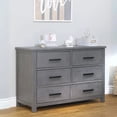 thumbnail image 2 of Sorelle Furniture Westley Wood Double Dresser for Nursery in Grigio Gray, 2 of 5