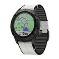 thumbnail image 3 of For Garmin Fenix 6 Silicone + Leather Quick Release Watch Band, 3 of 4