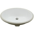 thumbnail image 4 of Novatto NP-U191307ORB-O Oval Undermount White Porcelain Sink with Rubbed Bronze Overflow Drain, 4 of 8