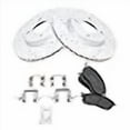 thumbnail image 3 of Front Performance Brake Pad & Rotor Kit Brake Pads Brake Rotors Set Ceramic Premium G-Coated Compatible with 2009-2014 Nissan Cube 2007-2012 Sentra Versa, 3 of 4