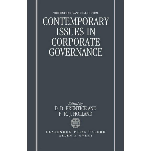Contemporary Issues in Corporate Governance, (Hardcover)