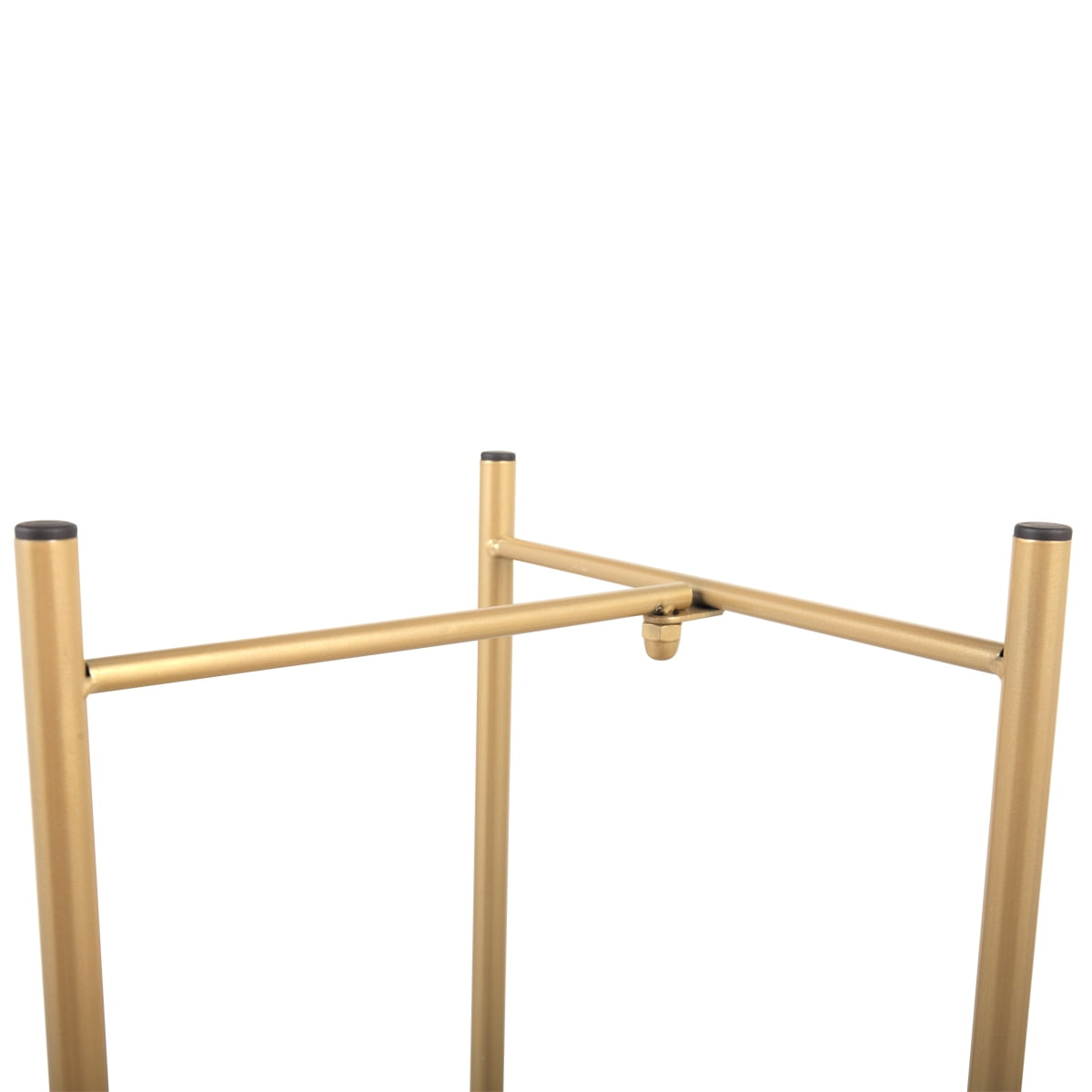 Kepooman Large Metal Plant Stand with 2 Trays, 31.5" Pot Stand for Indoor and Outdoor Plants, Rustproof Decorative Plants Shelf, Flower Stand, Golden Kepooman Large Metal Plant Stand with 2 Trays, 31.5" Pot Stand for Indoor and Outdoor Plants, Rustproof Decorative Plants Shelf, Flower Stand, Golden