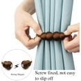 thumbnail image 3 of Magnetic Curtain Tiebacks 2 Pack Rope Decorative Curtain Tie Backs Elegant Curtain Holders for Drapes Outdoor Window Treatment Holdbacks, 3 of 12