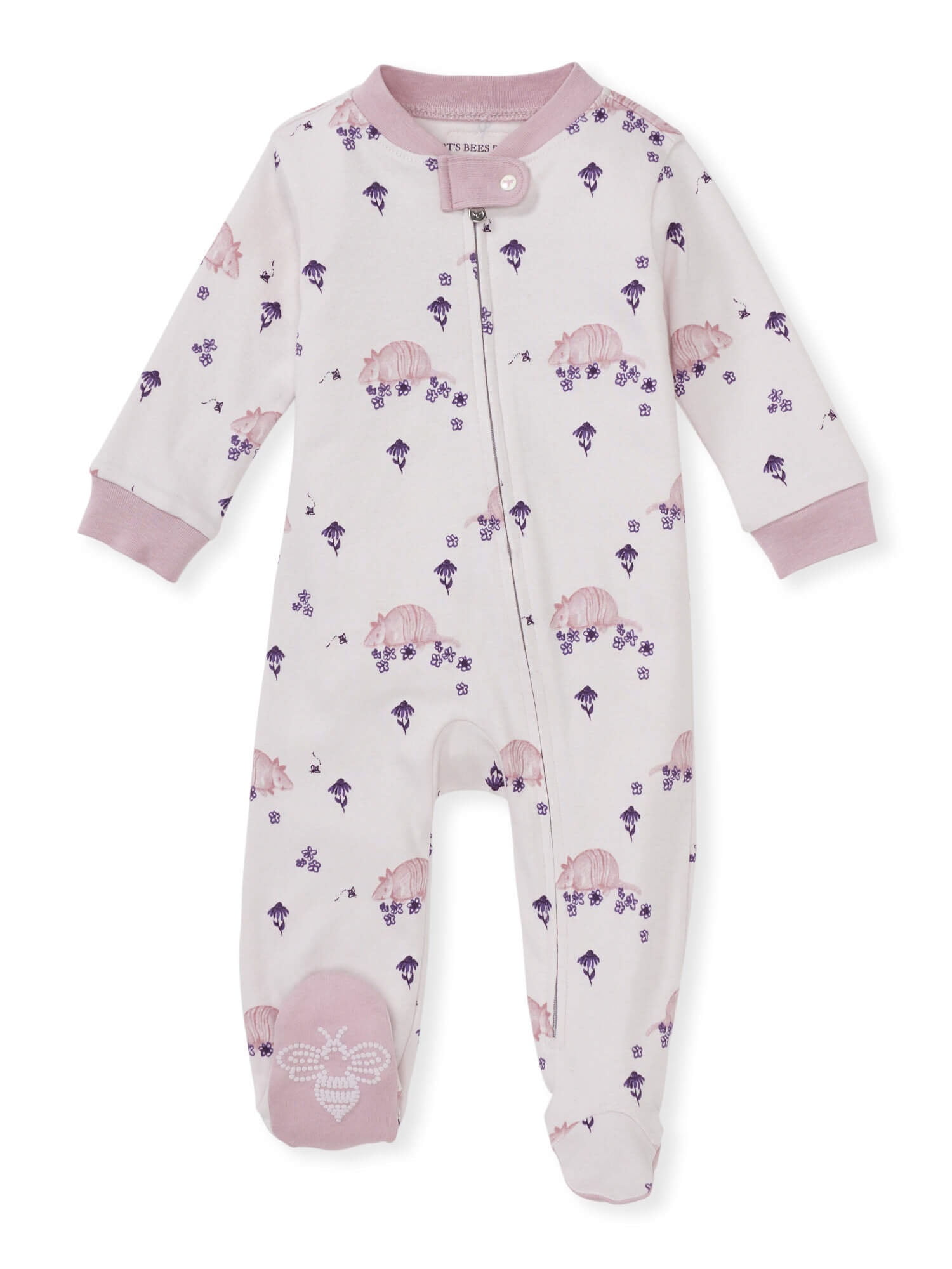 Button Front Footed Pajama Baby Unisex Baby Sleep & Play Organic One-Piece Romper-Jumpsuit PJ