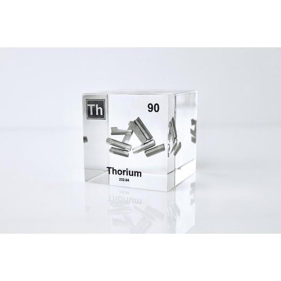Engineered Labs Educational Thorium Element Cube Display Clear Acrylic USA