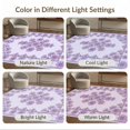 thumbnail image 7 of ODIKA 8'x10' Washable Area Rug Durable, Non-Slip Purple Ditsy Beige Dot Lilac Field Scattered Symmetrical Pink for Living Room, Under Sectional, Family, 7 of 7